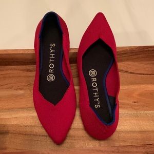 Rothy’s- Chile Red Pointed toe flat